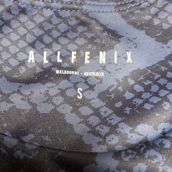 Anthropologie All Fenix Python Snakeskin Yoga Racerback Sports Bra - Picture 5 of 8